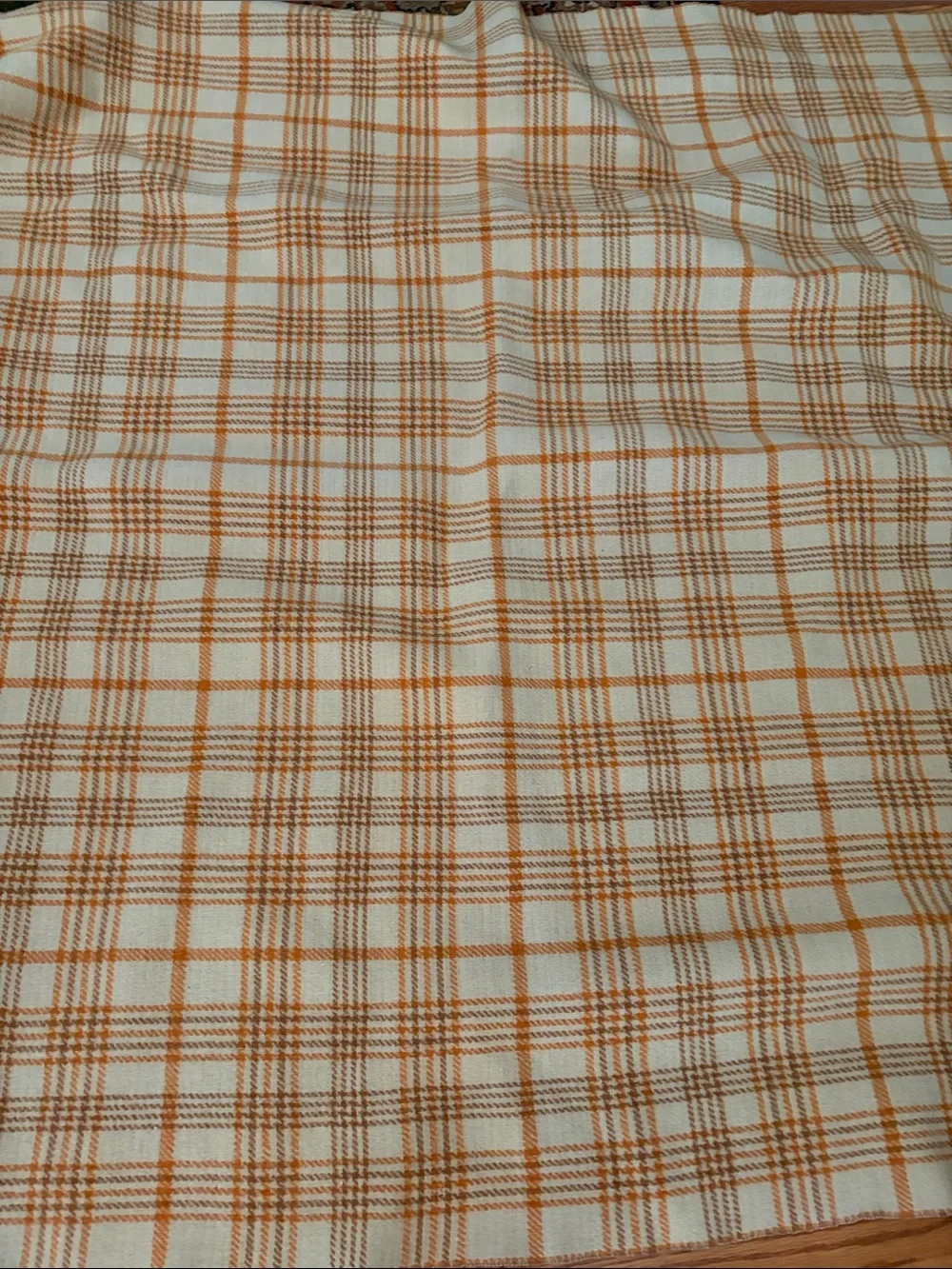 Pendleton Wool Throw in Taupe with Blue Label
